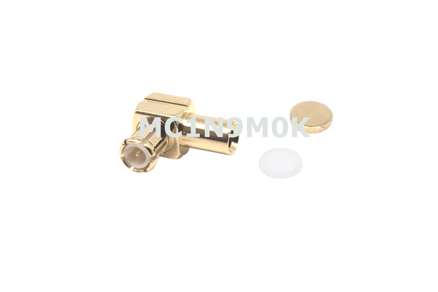 MCX Plug Right Angle Connector Crimp For RG405-4pc