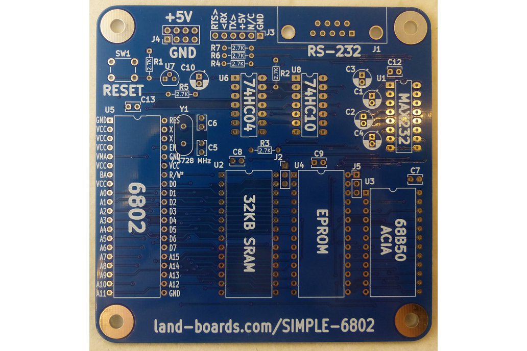 SIMPLE 68B02 CPU (PCB Only) 1