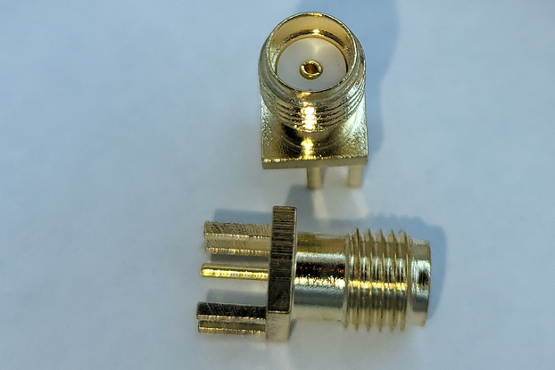 Two SMA connectors