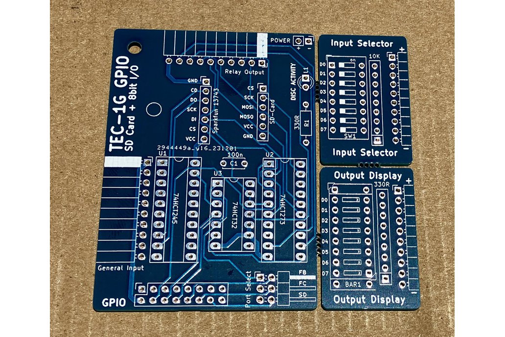 TEC-1G Micro SD Card & General Input/Output Kit 1
