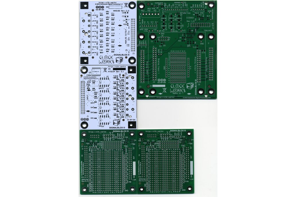 Audio prototyping system - kit of 5 PCB blanks 1