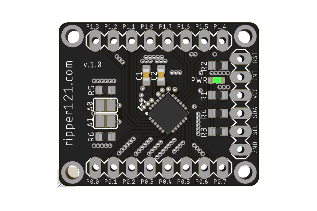 AW9523 Breakout 16 I/O GPIO port expander LED Driver Arduino Python