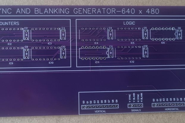 640 x 480 VGA signal generator