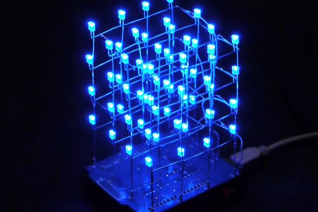 3D Light Squared DIY Kit 8x8x8 3mm LED Cube Blue Ray LED NEW