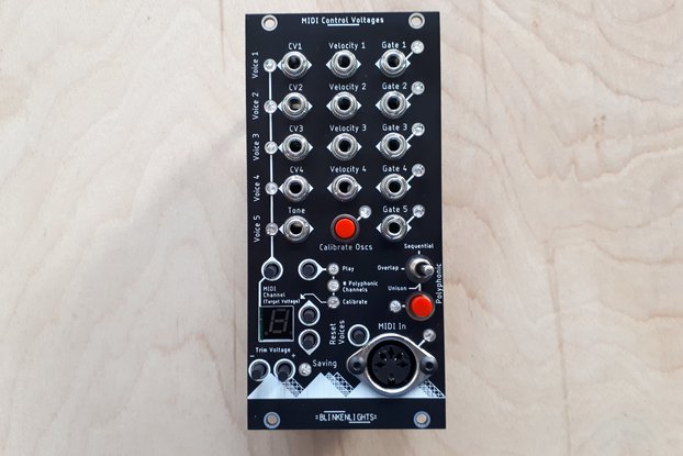 MIDI to CV Kit - Eurorack module - 12HP