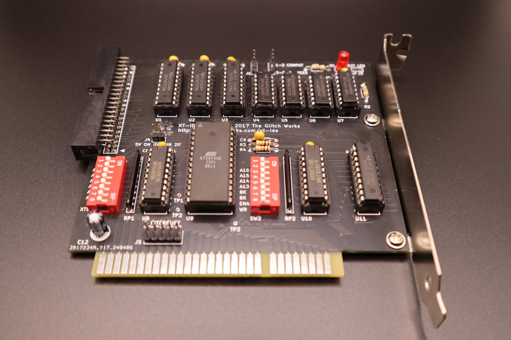 Glitch Works XT-IDE Rev 4 ISA IDE 8-Bit Board 1
