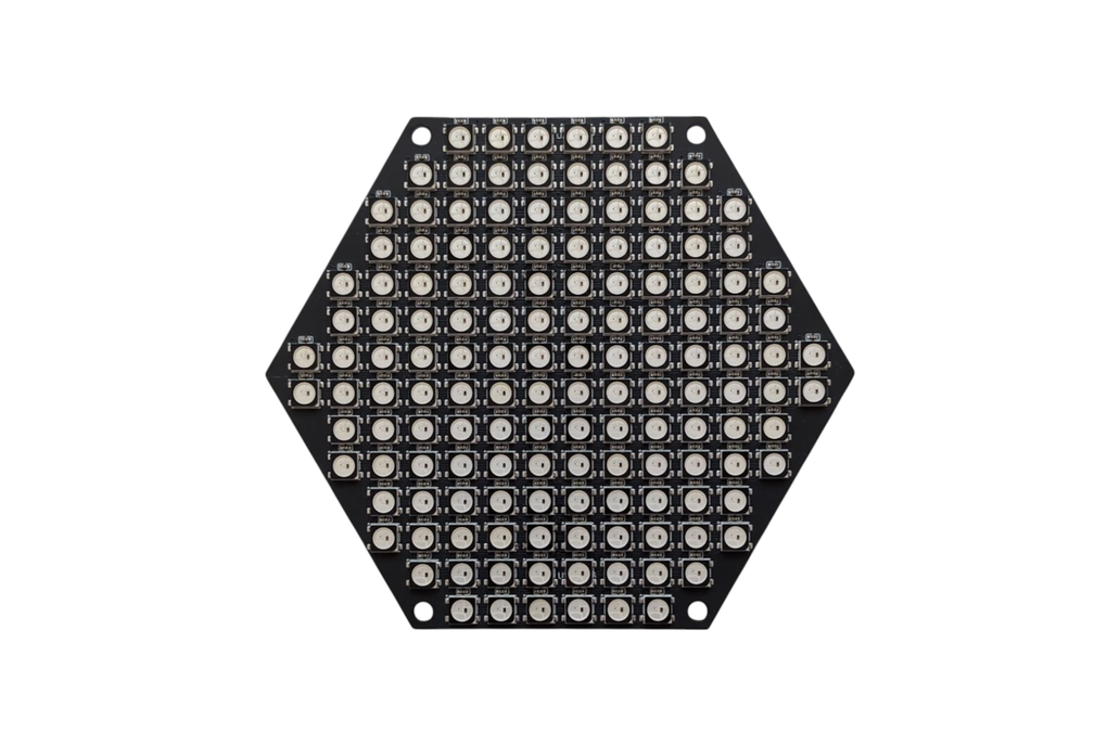 Hexagonal leds matrix - 144x WS2812B-B/W 1
