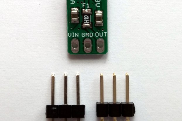 3.3v/1A 3-pin Linear Voltage Regulator w/polyfuse