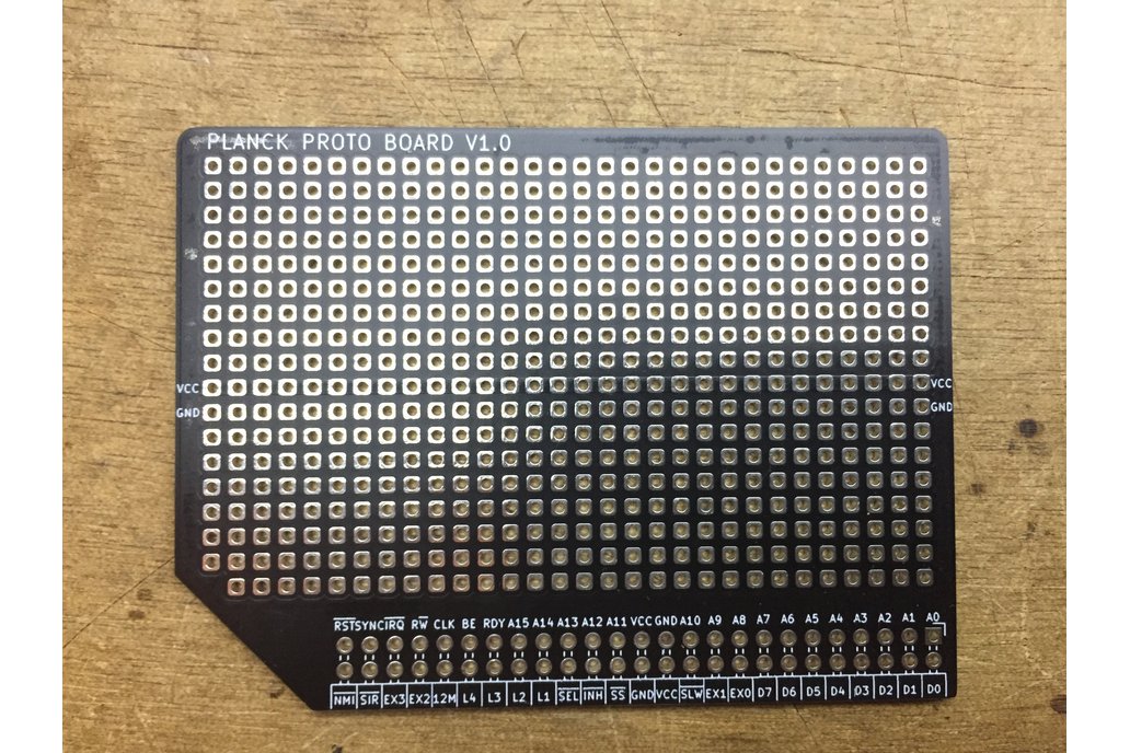 Planck 6502 prototype board 1