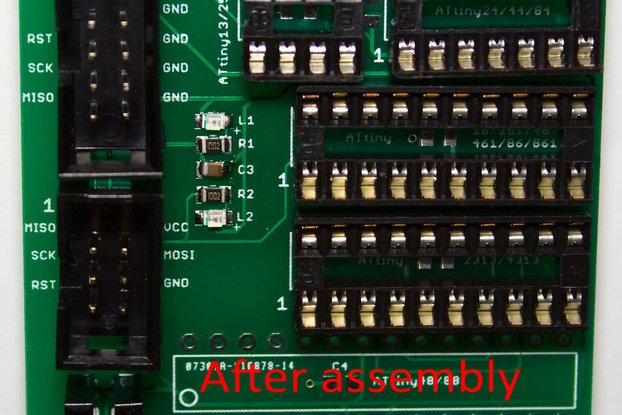 ATtiny Programmer Adapter PCB v1.4