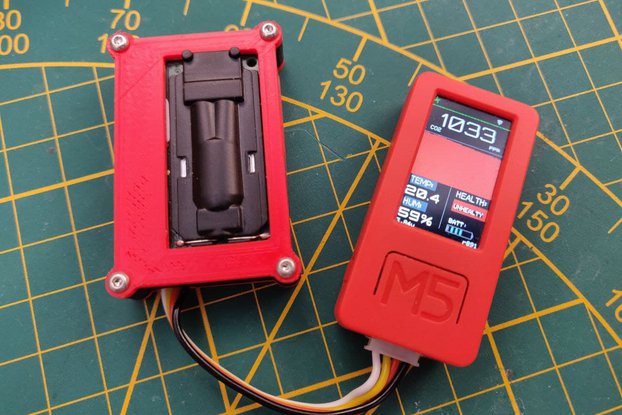 3D printed box parts for a DIY SCD30 CO2 device
