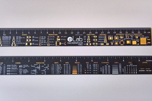eLab Hackerspace PCB Ruler