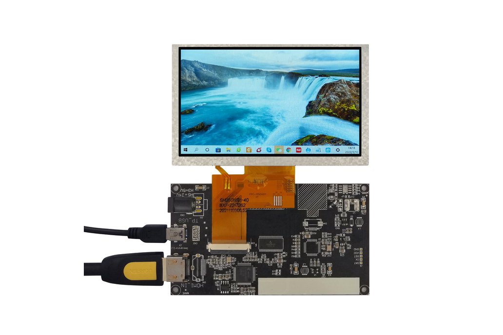 1300 cd/m2 IPS 5 inch 800x480 tft lcd Display 1
