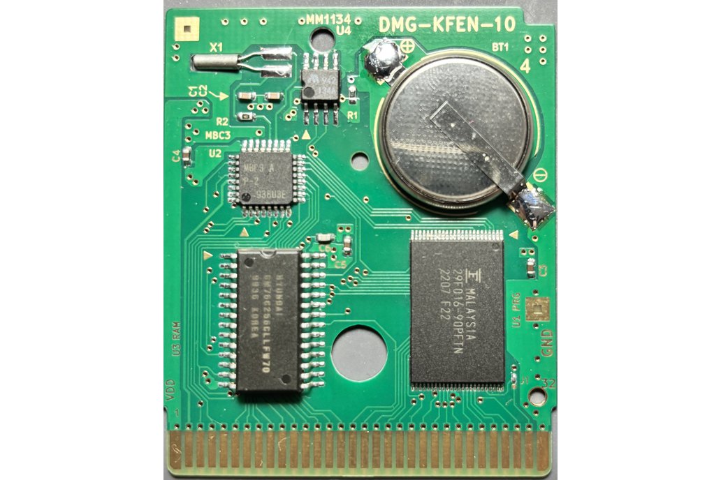 Gameboy MBC3 Flash Cart - 2MB Flash ROM - RTC 1