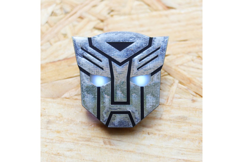 Autobots Electronic Led Pin Badge 1