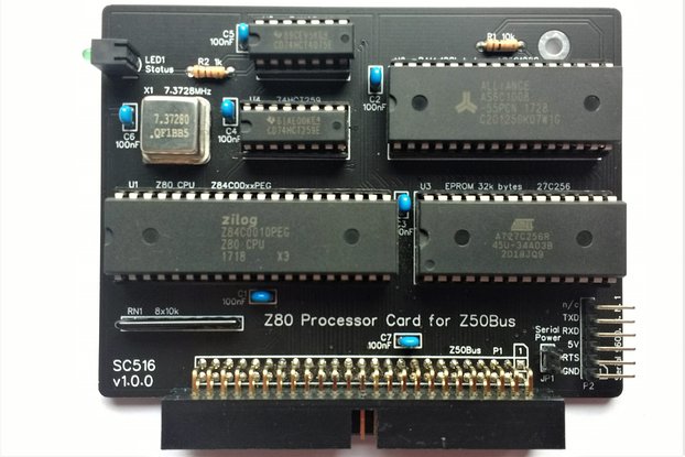 SC516 Z80 Processor Card Kit for Z50Bus