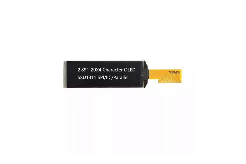 2.89 inch 20x4 character oled display US2066 White 1
