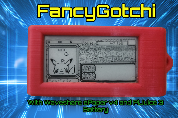 Fancygotchi - w/ Waveshare v4 epaper and PiJuice 3