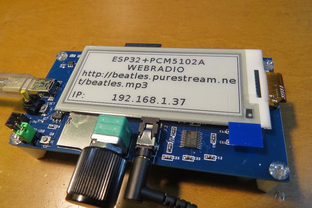 Wide ePaper plus ESP32 ADB