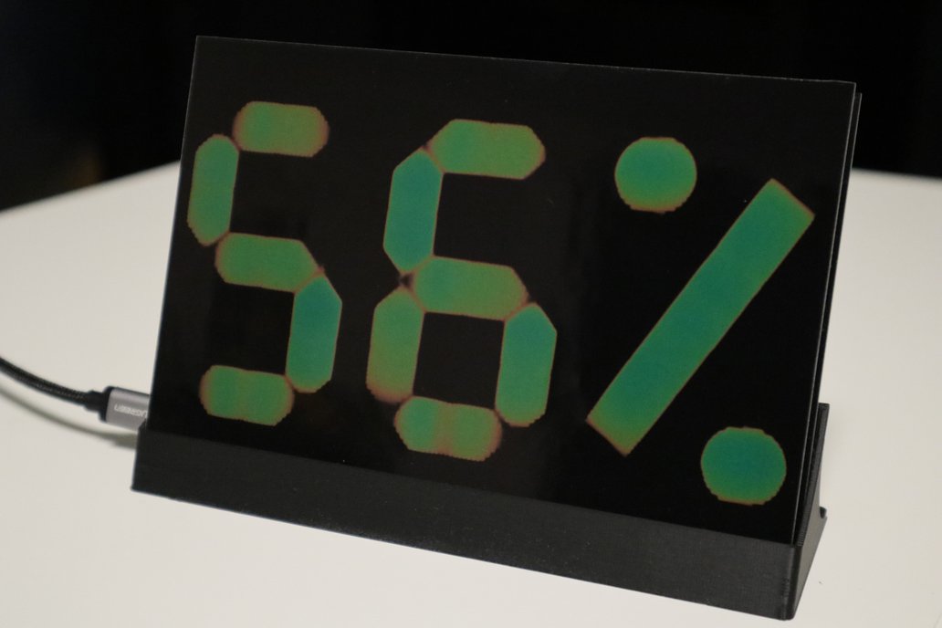 Thermochromic Temperature & Humidity Display 1