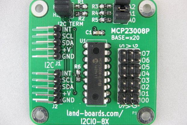 I2C 8-bit I/O MCP23008 (I2CIO-8X)