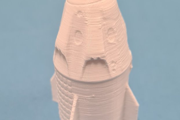Dragon Crew Capsule 3D printed model SpaceX