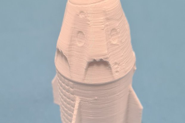 Dragon Crew Capsule 3D printed model SpaceX
