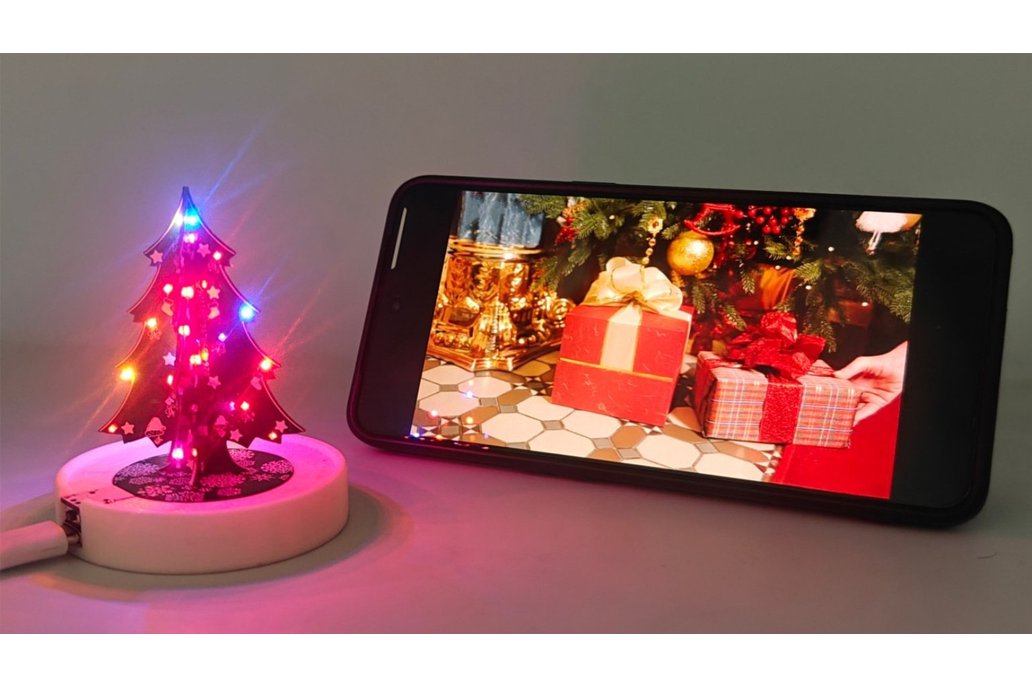WLED ESP32 Desktop Christmas tree lights WS2812 1