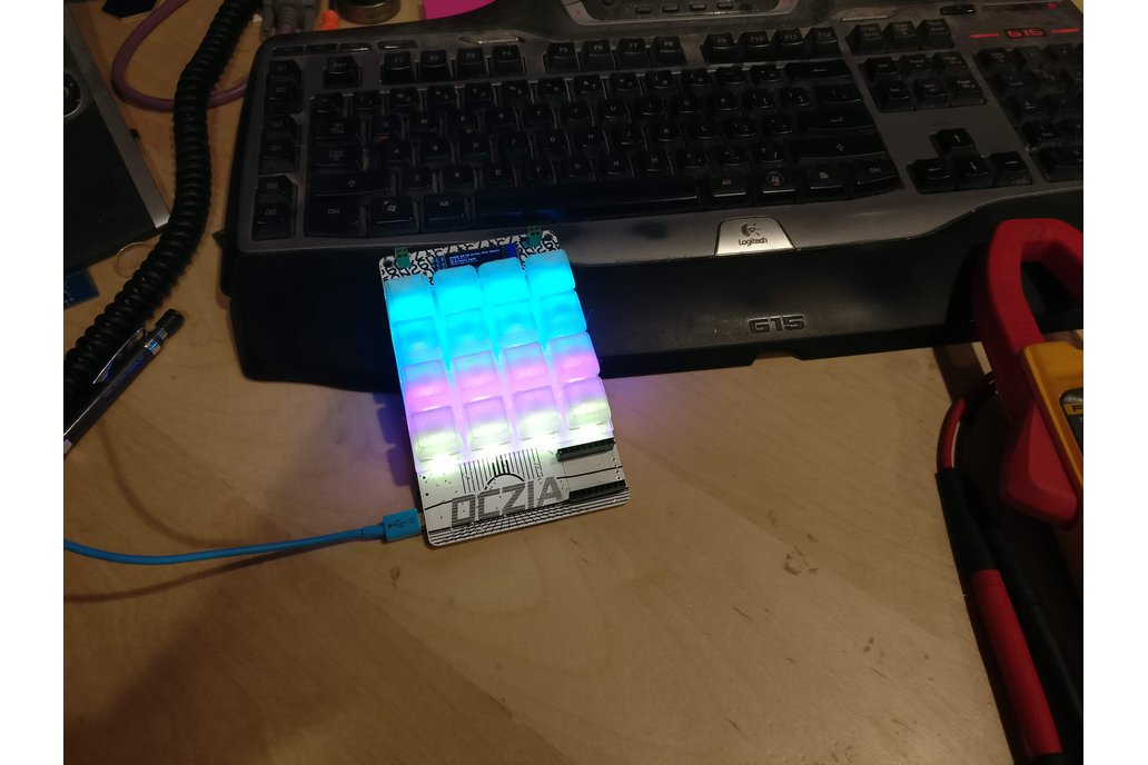 DCZia defcon 26 Mechanical Keyboard Badge from snurkle engineering on