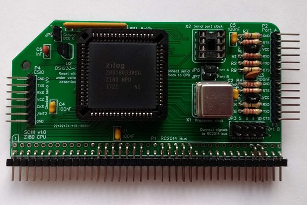SC111 Z180 CPU Module Kit for RCBus/RC2014