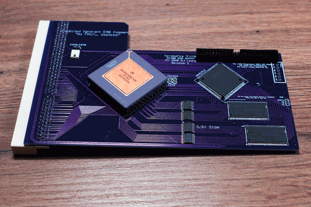 TF1230 128Mb RAM 50Mhz Gold CPU with MMU - Purple