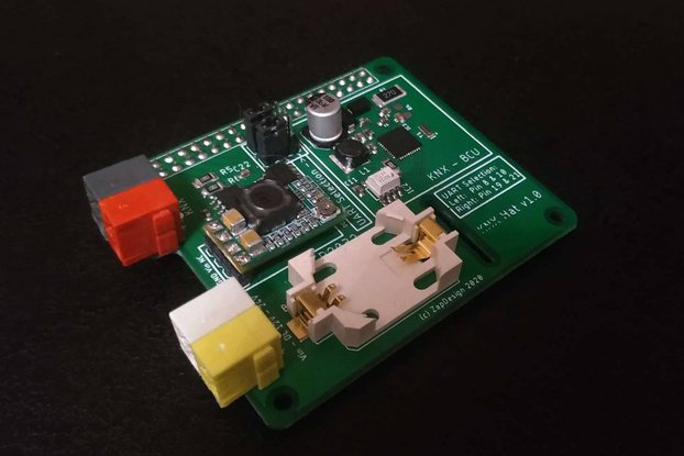 KNX Hat for Raspberry Pi with RTC and Power Input