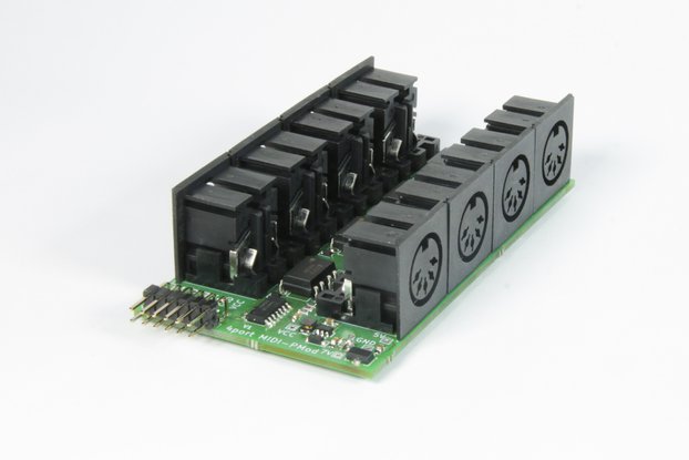 4-Port MIDI IN/OUT-Pmod-module, 3.3 and 5V