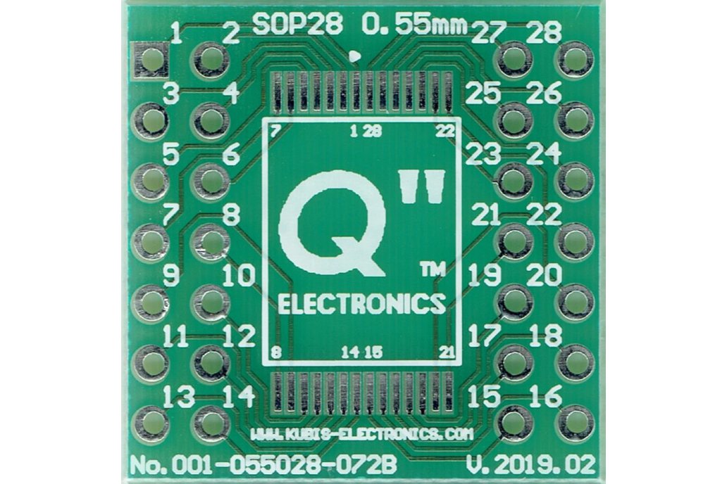 TSOP28 (Type I) 0.55mm(0.022") to 2 x IDC2x7. 1