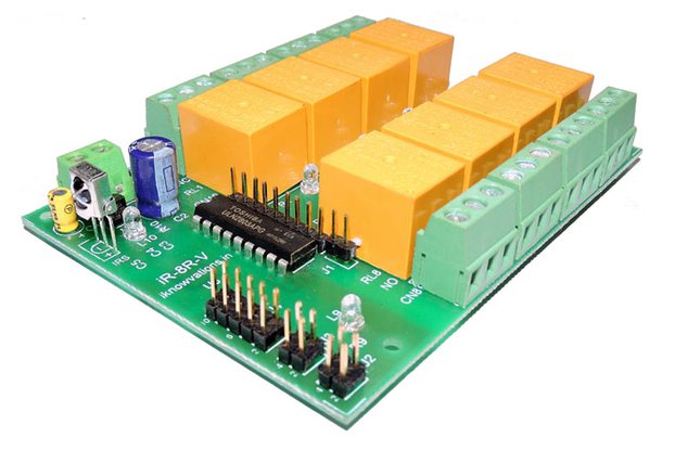 8 ch Programmable IR remote relay card
