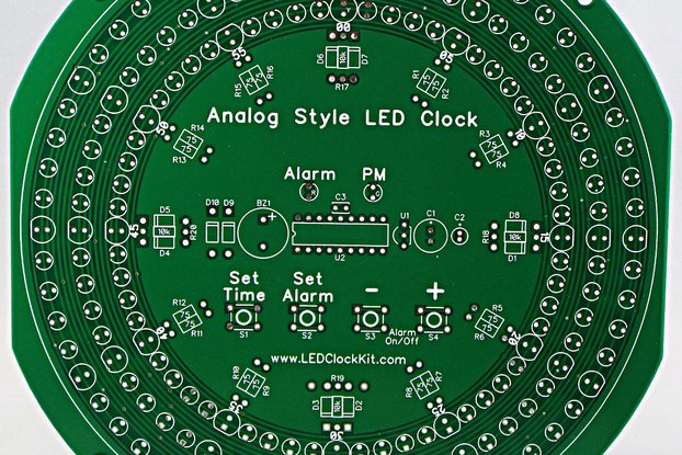 Analog Style LED Clock Parts