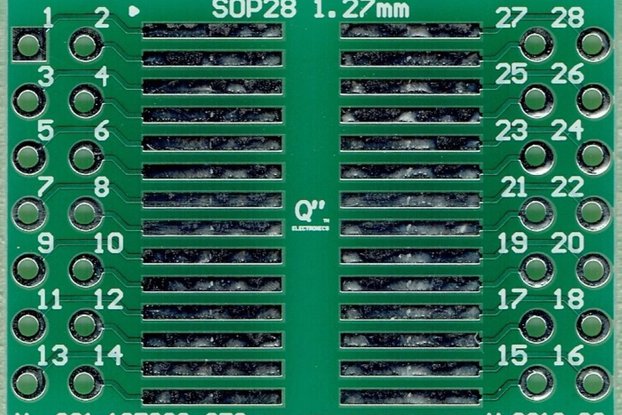 SO28, SOP28, SOIC28 1.27mm(0.05") to 2 x IDC2x7