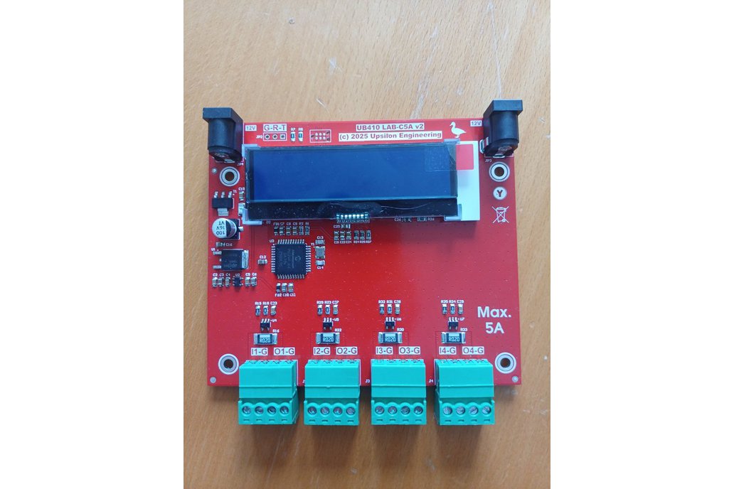 Four inputs 5A max. ammeter 1