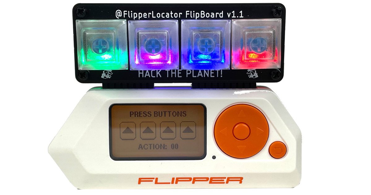 FlipBoard MacroPad Keyboard for Flipper Zero from MakeItHackin on