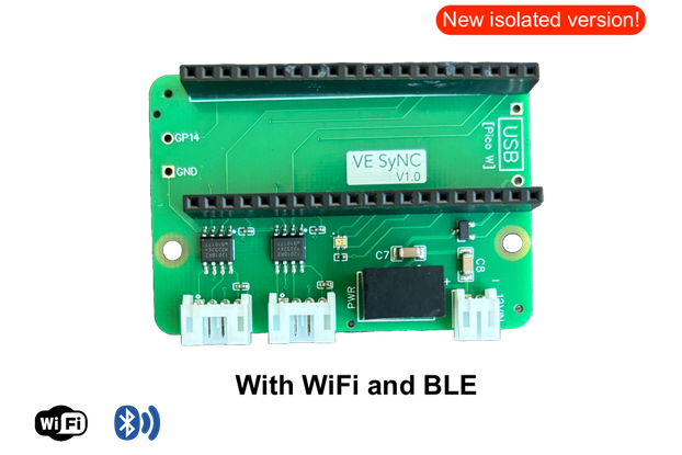 Victron VE.Direct isolated WiFi/MQTT module