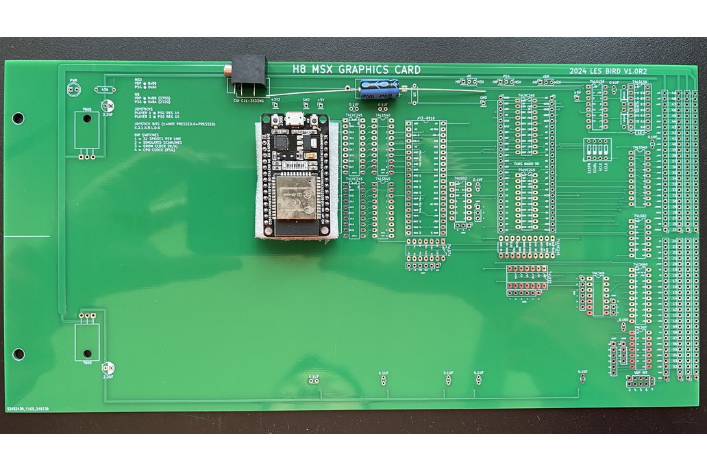 H8 MSX GRAPHICS CARD (PCB w/ESP32) 1