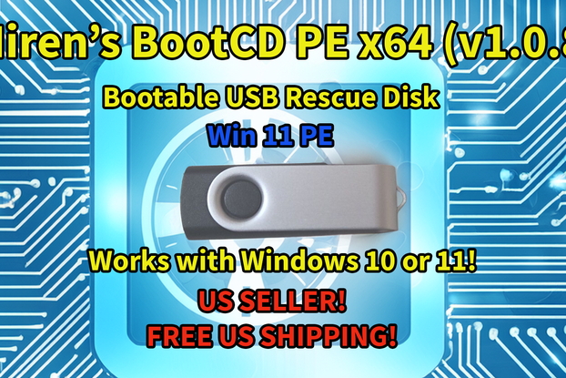 Hiren's NEW Version Bootable USB PC Utilities Pass