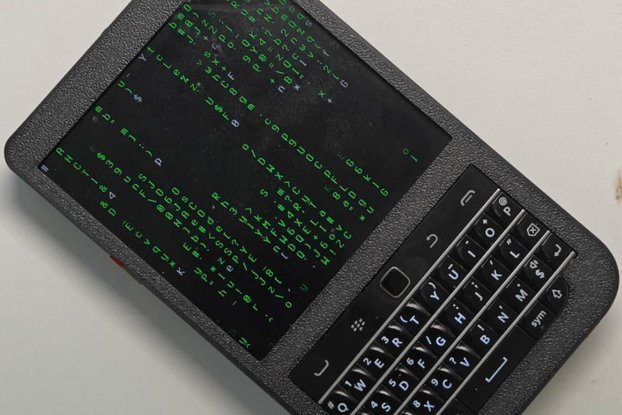 HackberryPi Cyberdeck Handheld with BBQ20 Keyboard