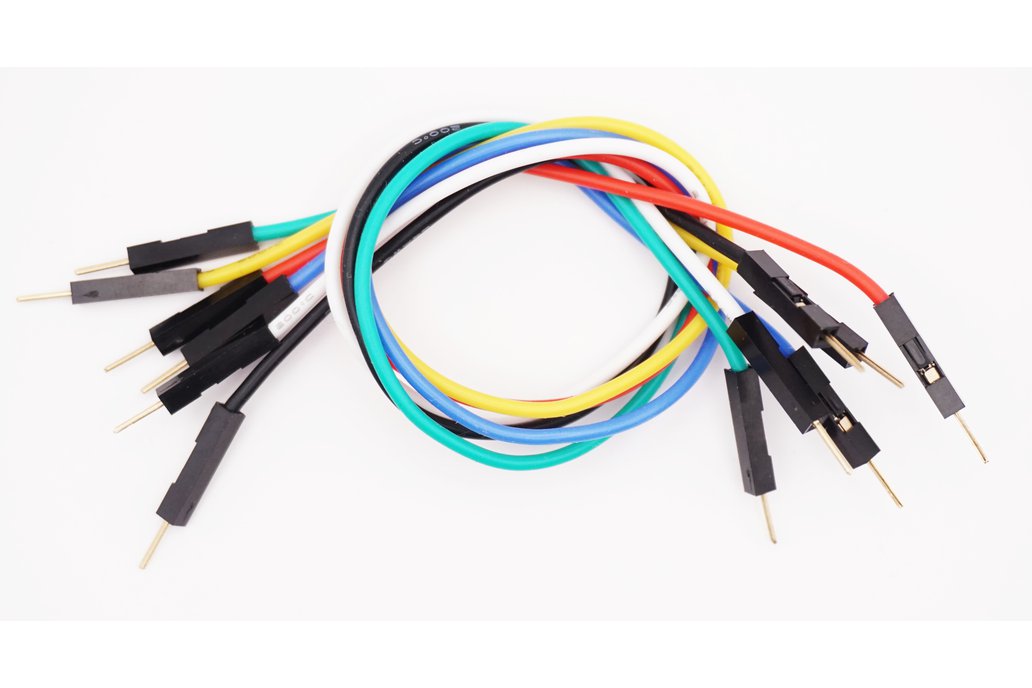 Jumper wire male-male silicon 20cm 2.54mm 6pcs 1