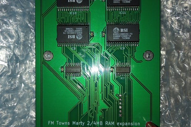 FM Towns Marty 2MB RAM expansion card (v1 and v2)