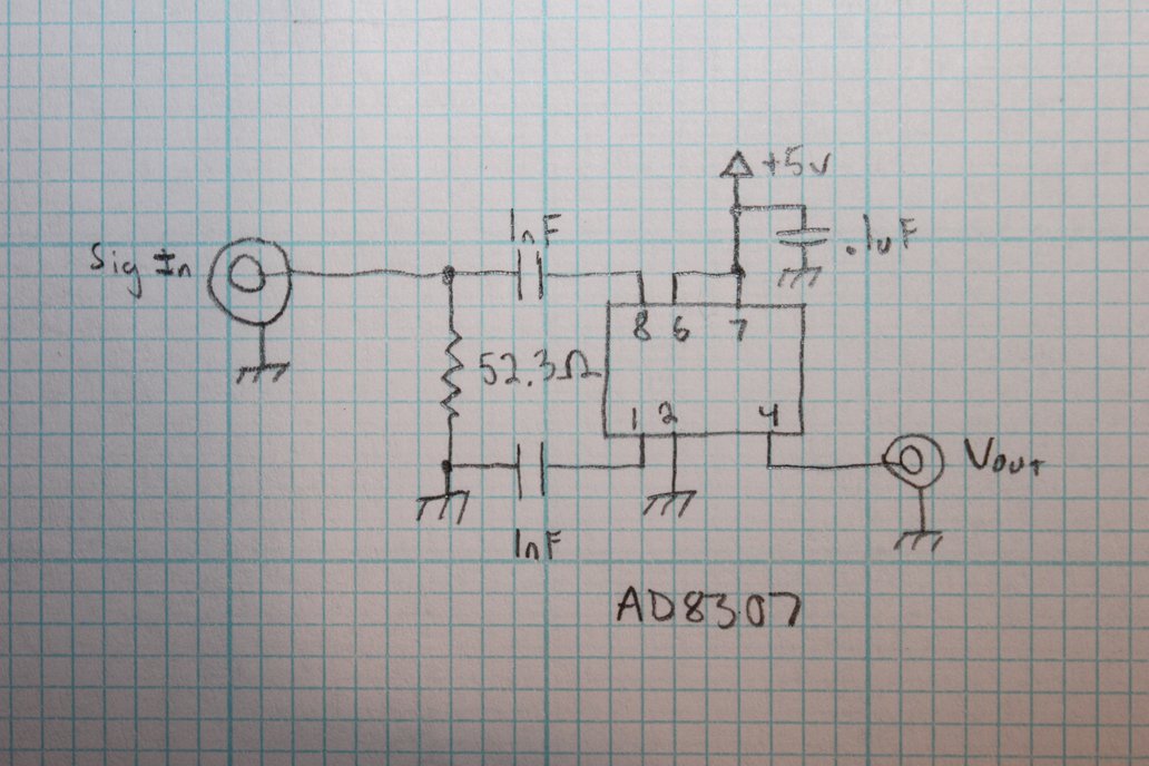 Ad8307 измеритель мощности схема