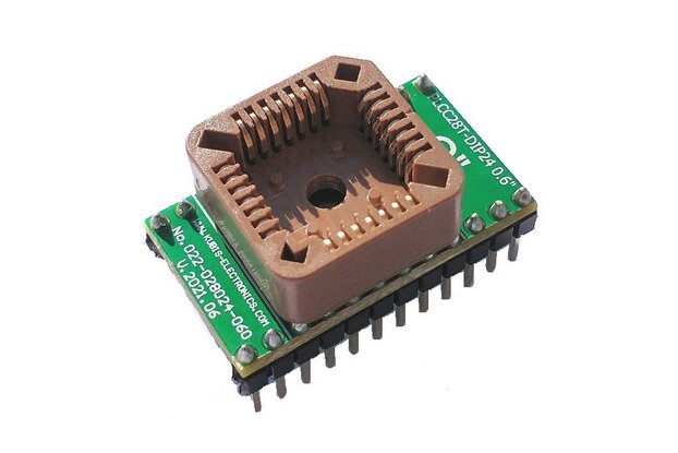 Adapter PLCC28T to DIP24 0.6".