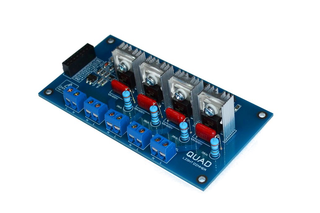 4CH AC LED Light Dimmer V2 Module Controller Board from KRIDA Electronics  on Tindie