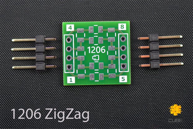 ClosedCube SMD 1206/0805 ZigZag Double-Sided PCB