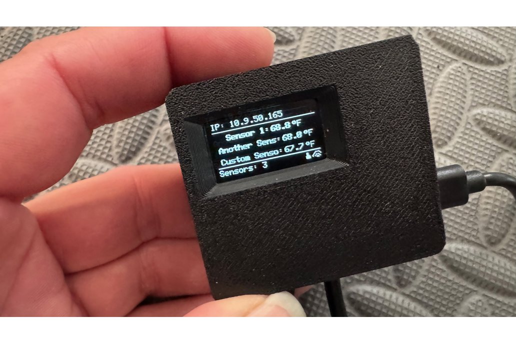 Fully Assembled TempHub Manager (ESP01,OLED,3sens 1
